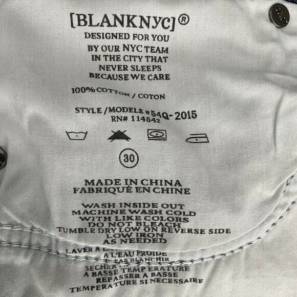 Blank NYC Distressed Skinny Leg Jeans 30 - Picture 11 of 12